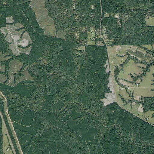 Aerial imagery of Dry Huffman Creek, TX