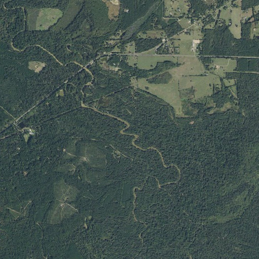 Aerial imagery of Bodan Creek, TX