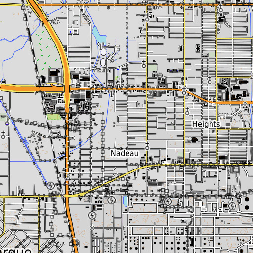 OpenTopoMap map of Clairmont Park, TX