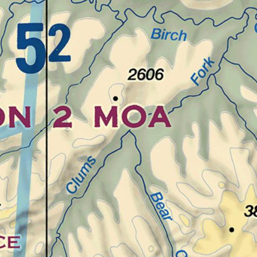 FAA VFR chart of Bear Creek, AK