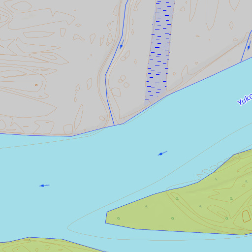 OpenTopoMap map of Bear Creek, AK