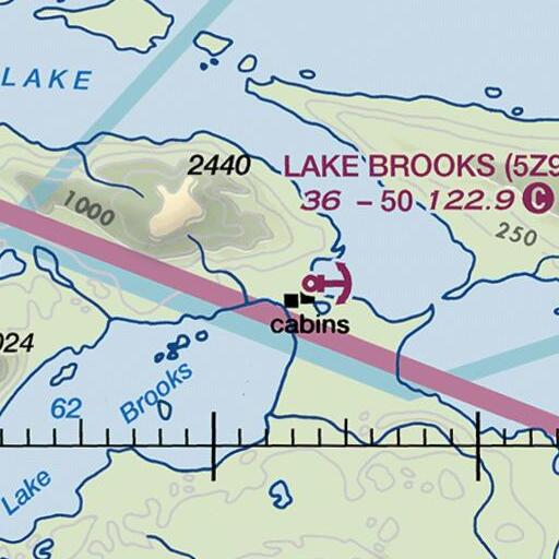 FAA VFR chart of Brooks Falls, AK