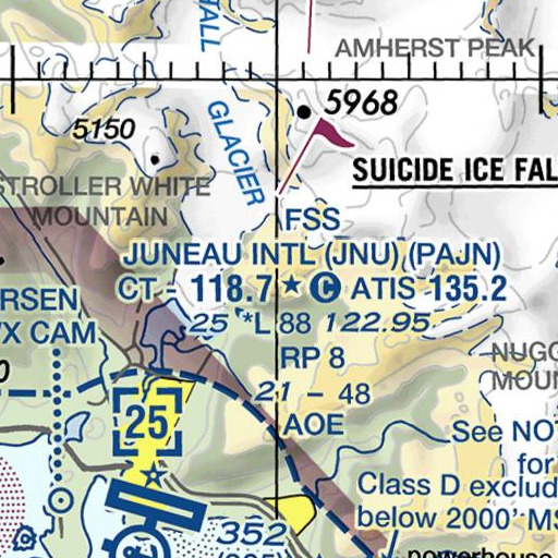 FAA VFR chart of Bullard Mountain, AK