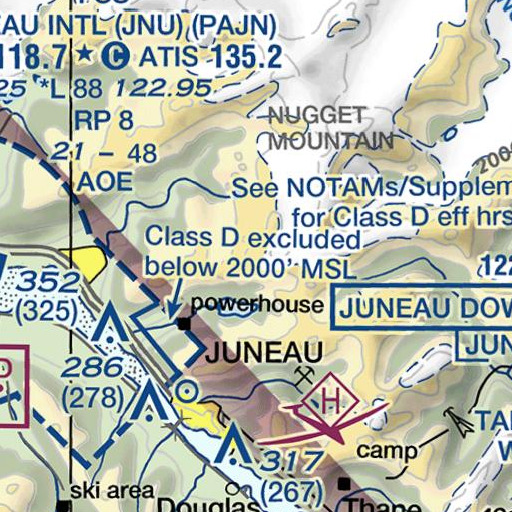 FAA VFR chart of Cairn Peak, AK