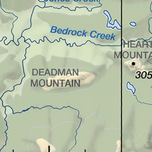 FAA VFR chart of Deadman Mountain, AK