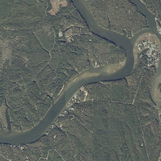 Aerial imagery of Taylor Ferry (historical), AL