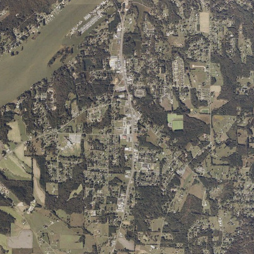 Aerial imagery of Southside High School, AL