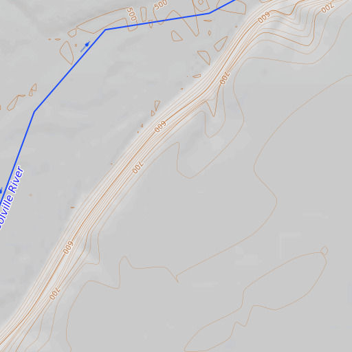OpenTopoMap map of Starfish Bluff, AK