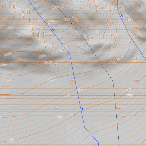 OpenTopoMap map of Step Gulch, AK