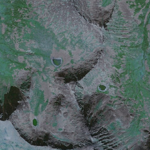 Aerial imagery of Taylor Mountains, AK