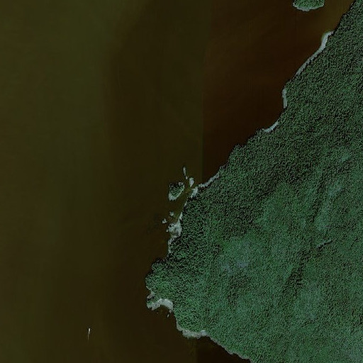 Aerial imagery of Steamer Point Light, AK