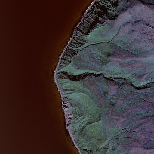 Aerial imagery of Cape Kiguga, AK