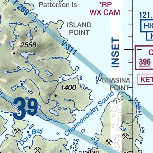 FAA VFR chart of Anderson Point, AK