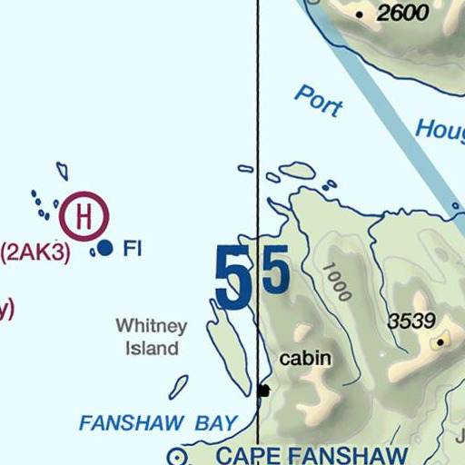 FAA VFR chart of Fort Point, AK