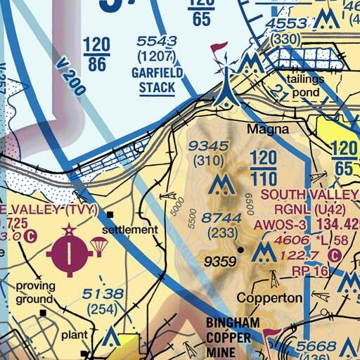 FAA VFR chart of Big Canyon, UT