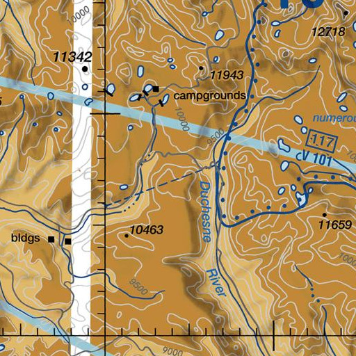 FAA VFR chart of Broadhead Lake, UT