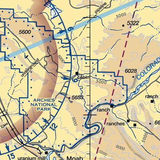 FAA VFR chart of Cache Valley, UT