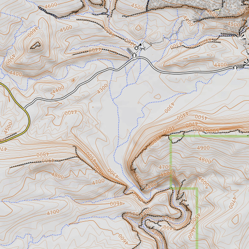 OpenTopoMap map of Cache Valley, UT