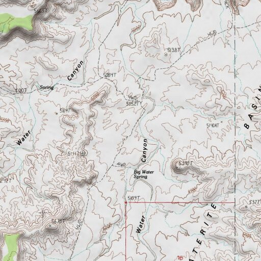 USGS 24K topo map of Elaterite Basin, UT
