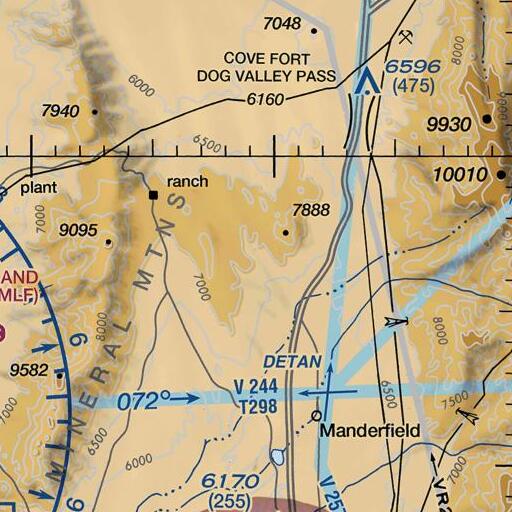 FAA VFR chart of Fortune Mine, UT