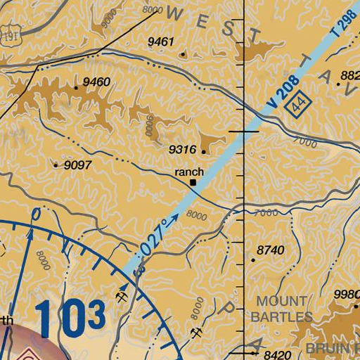 FAA VFR chart of Hidden Hollow, UT