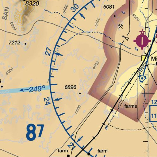 FAA VFR chart of Hoosier Boy Mine, UT