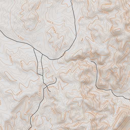 OpenTopoMap map of Hoosier Boy Mine, UT