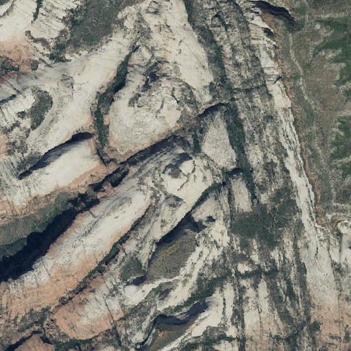 Aerial imagery of Ivins Mountain, UT