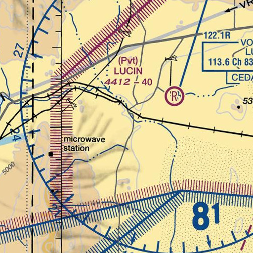 FAA VFR chart of Lucin Hill, UT