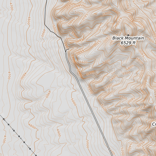 OpenTopoMap map of Marblehead Quarry, UT