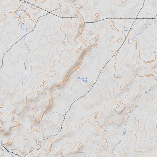 OpenTopoMap map of Oscars Pond, UT