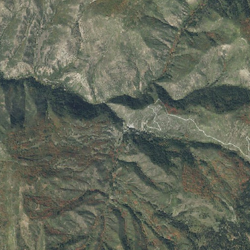 Aerial imagery of Packard Creek, UT