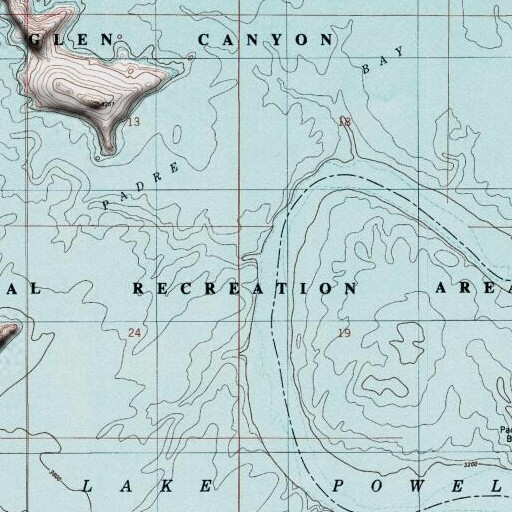 USGS 24K topo map of Padre Creek, UT