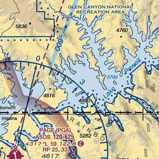 FAA VFR chart of Padre Creek, UT