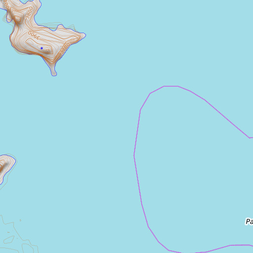 OpenTopoMap map of Padre Creek, UT