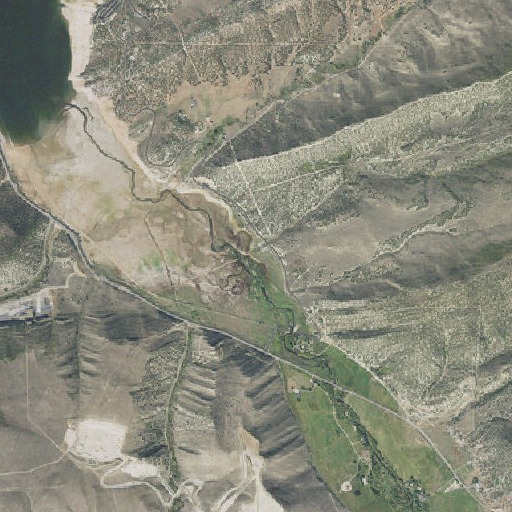 Aerial imagery of Pine Creek, UT