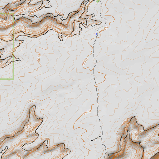 OpenTopoMap map of Point Lookout, UT