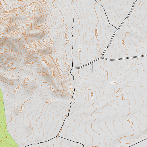 OpenTopoMap map of Pots Sum Pa Spring, UT