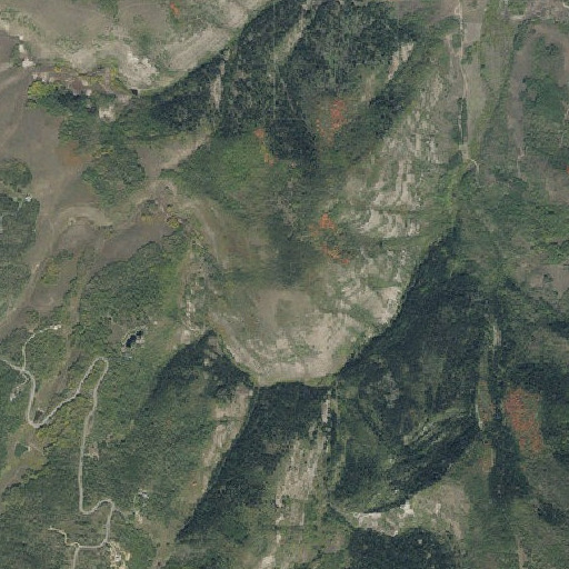 Aerial imagery of Potters Knoll, UT