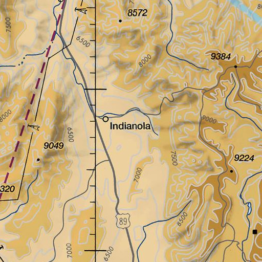 FAA VFR chart of Red Cliff, UT