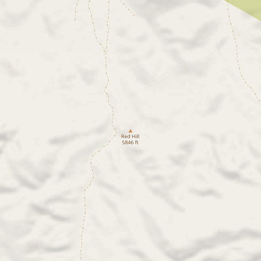 OpenStreetMap map of Red Hill, UT