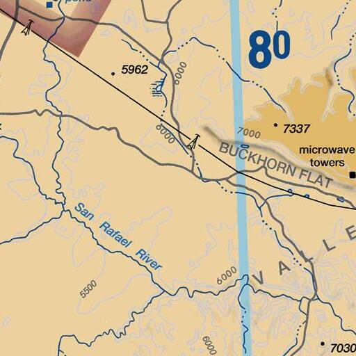 FAA VFR chart of Red Knoll, UT