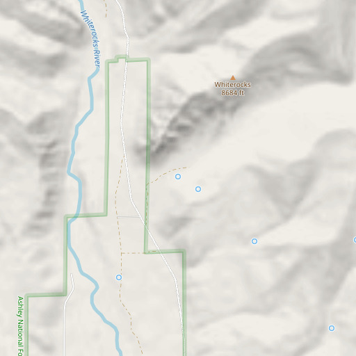 OpenStreetMap map of Red Pine Spring, UT