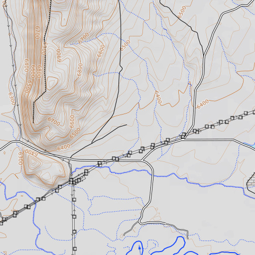 OpenTopoMap map of Rees Well, UT