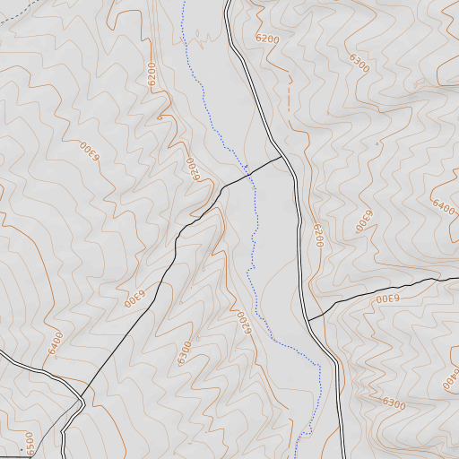 OpenTopoMap map of Ripgut Creek, UT