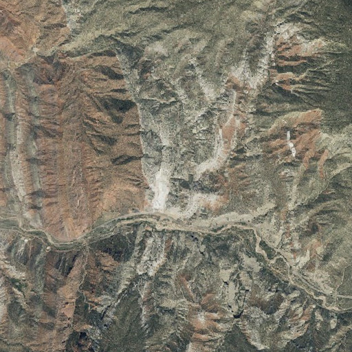 Aerial imagery of Rock Canyon, UT