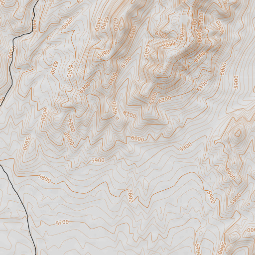 OpenTopoMap map of Rosenberg Spring, UT