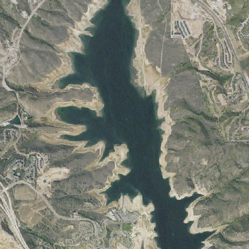 Aerial imagery of Ross Creek, UT