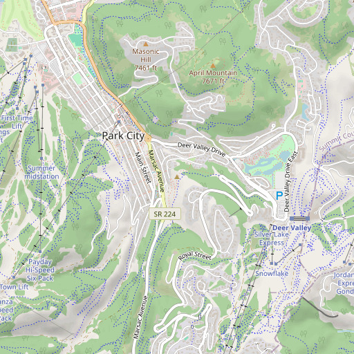 OpenStreetMap map of Rossi Hill, UT