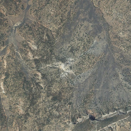 Aerial imagery of Sandstone Butte, UT